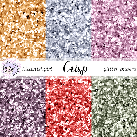 Crisp // Glitter Digital Papers