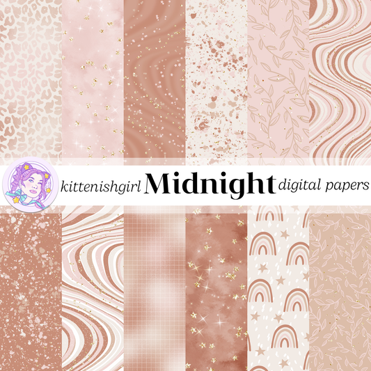 Midnight // Digital Papers
