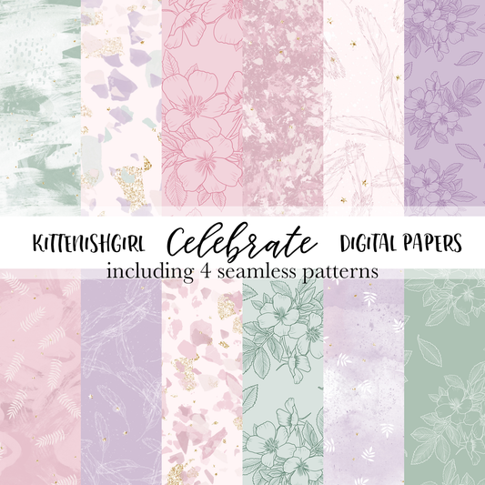 Celebrate // Digital Papers