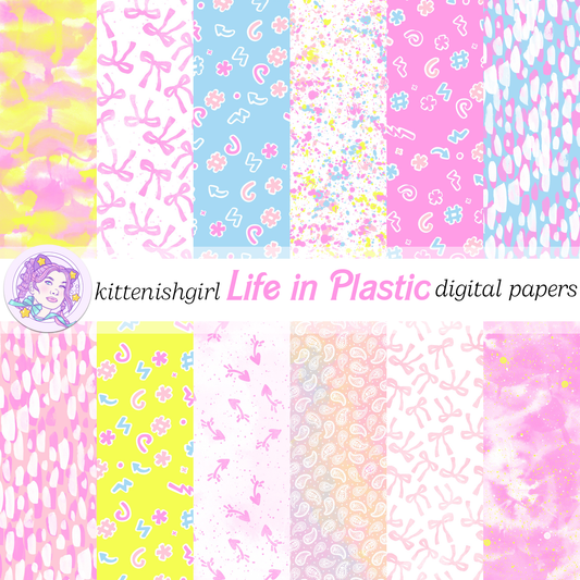 Life In Plastic // Digital Papers