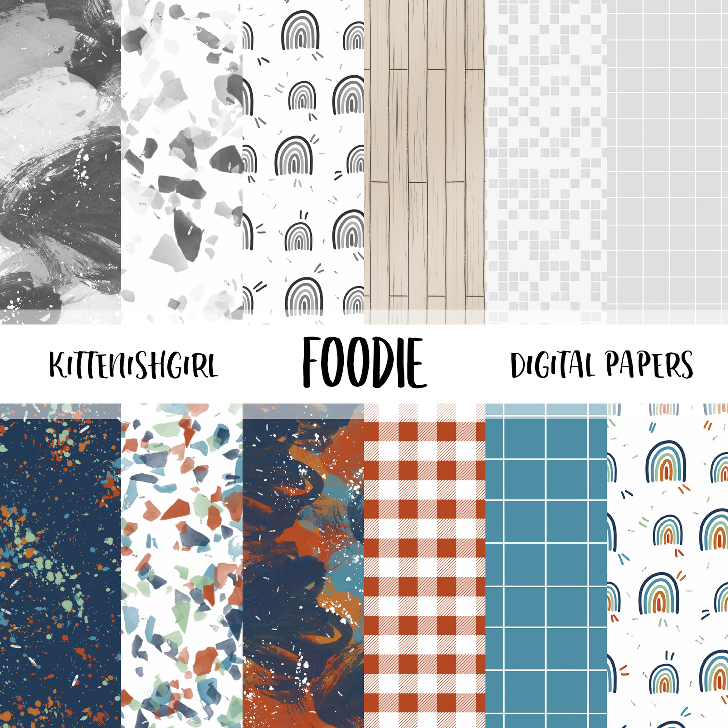 Foodie // Digital Papers