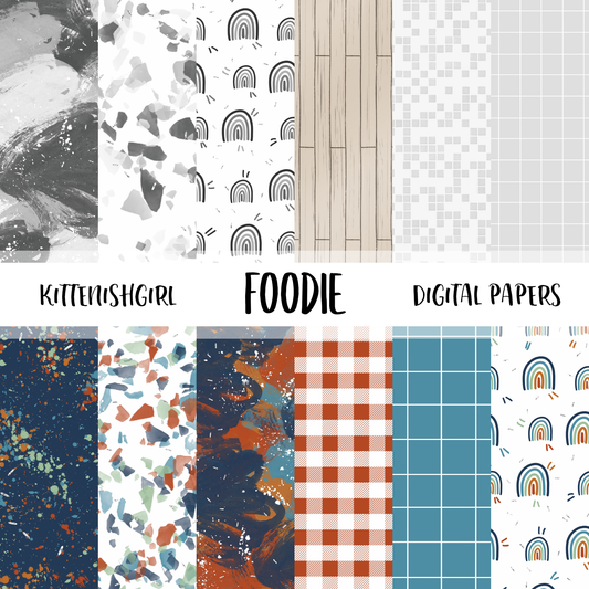 Foodie // Digital Papers