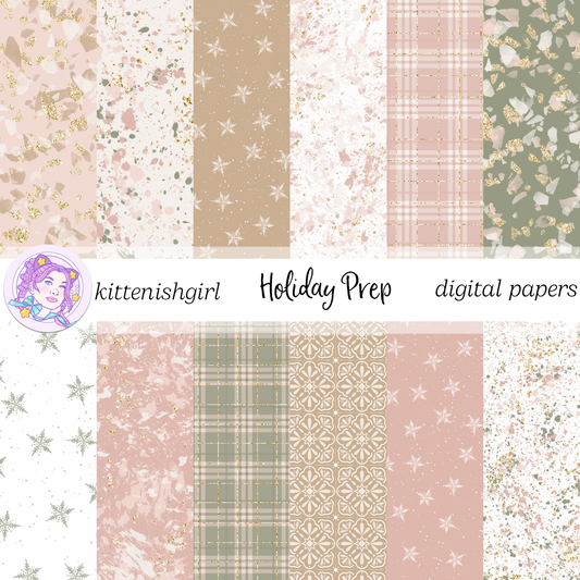 Holiday Prep // Digital Papers
