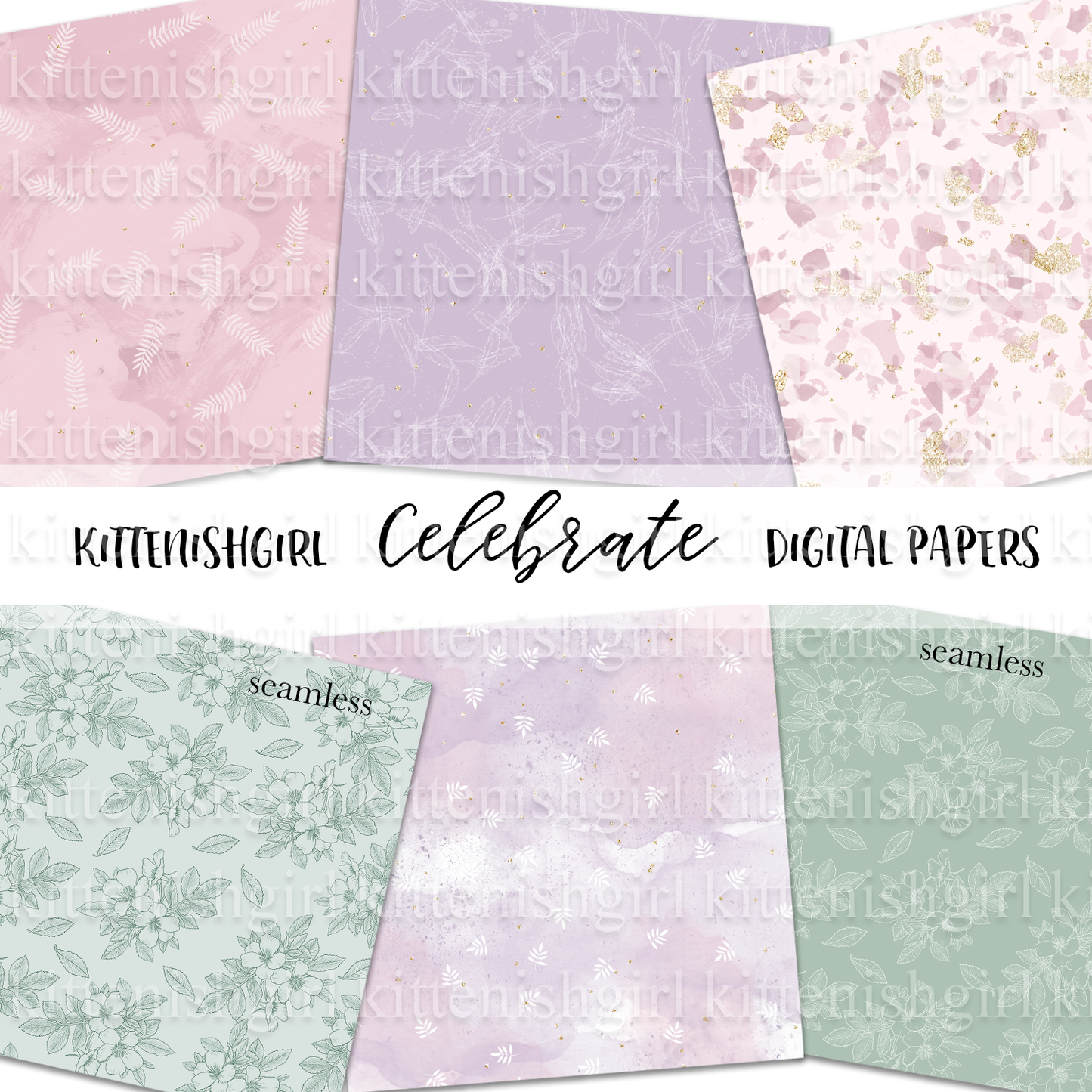 Celebrate // Digital Papers