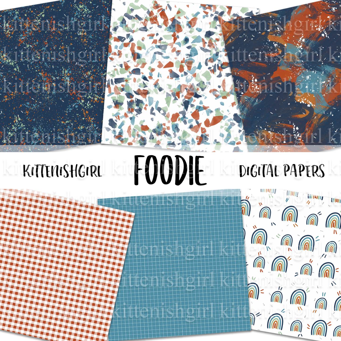 Foodie // Digital Papers