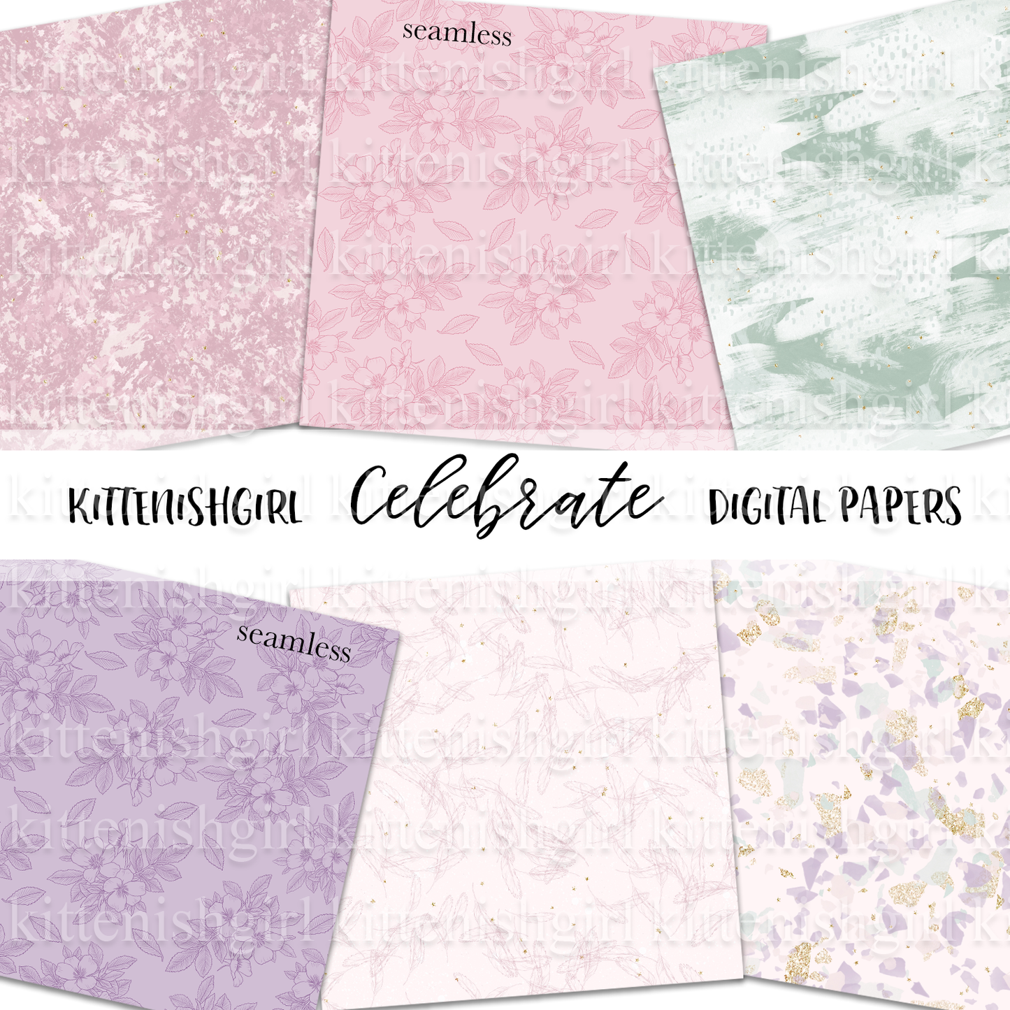 Celebrate // Digital Papers