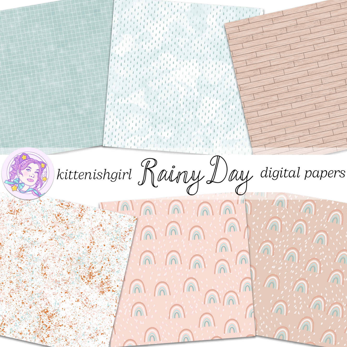 Rainy Day // Digital Papers