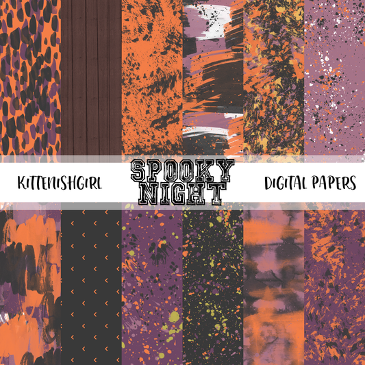 Spooky Night // Digital Papers