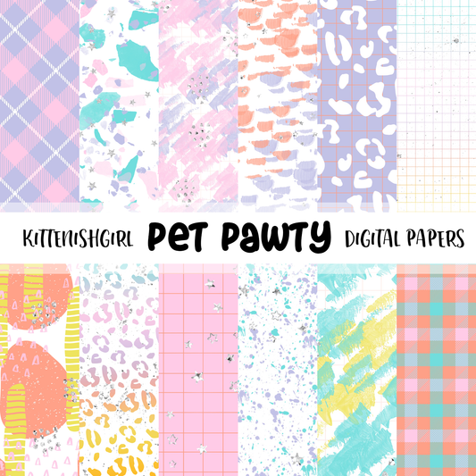 Pet Pawty // Digital Papers