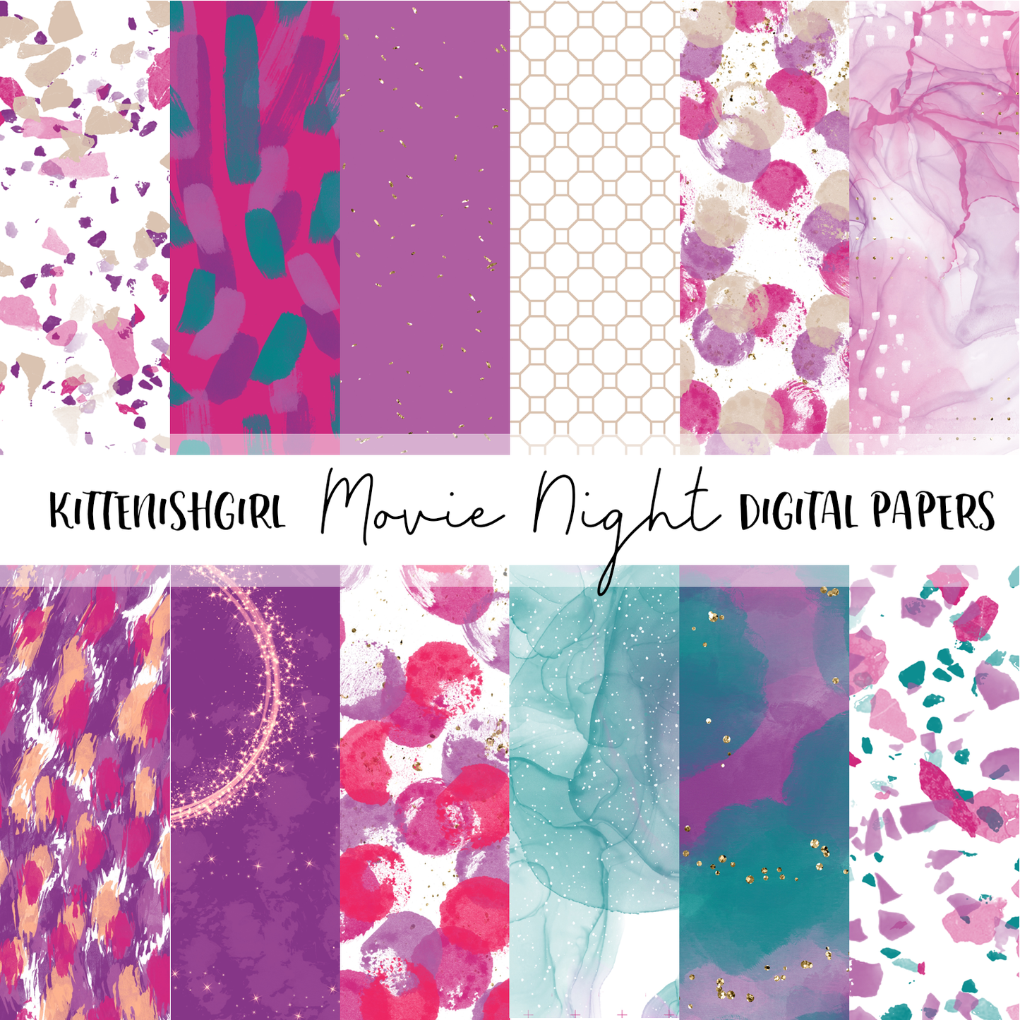 Movie Night // Digital Papers