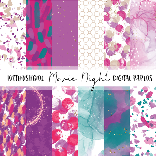 Movie Night // Digital Papers