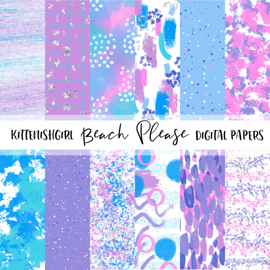 Beach Please // Digital Papers