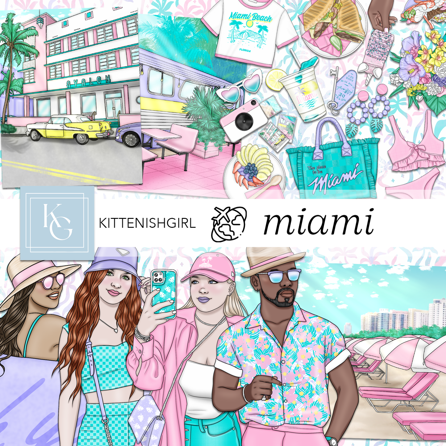 Miami // Clip Art