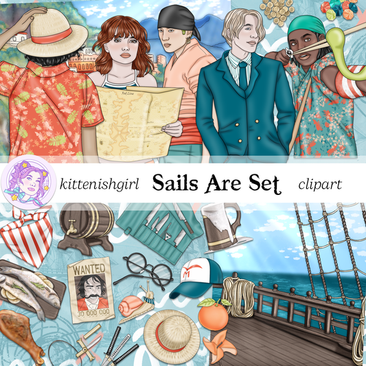 Sails Are Set // Clip Art