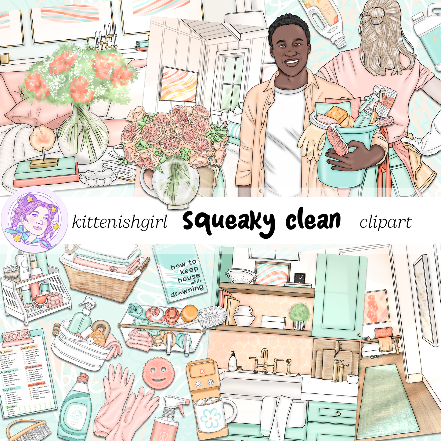 Squeaky Clean // Clip Art