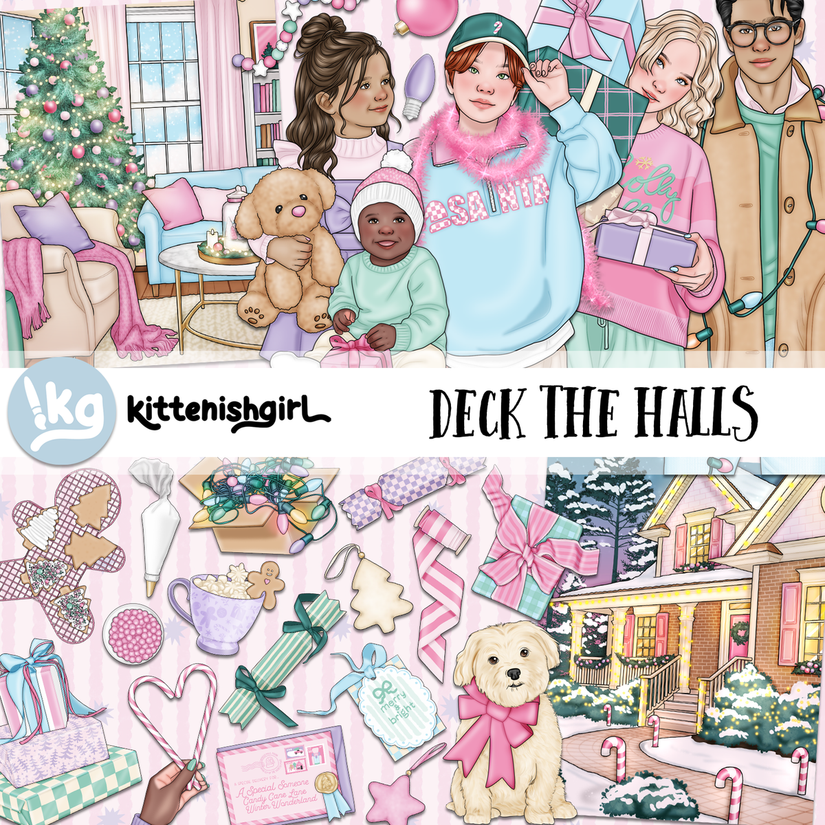 Deck the Halls // Clip Art
