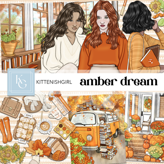 Amber Dream // Clip Art