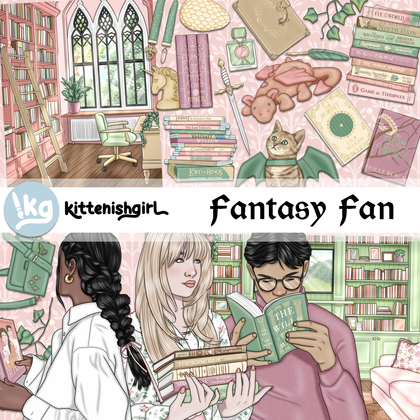 Fantasy Fan // Clip Art