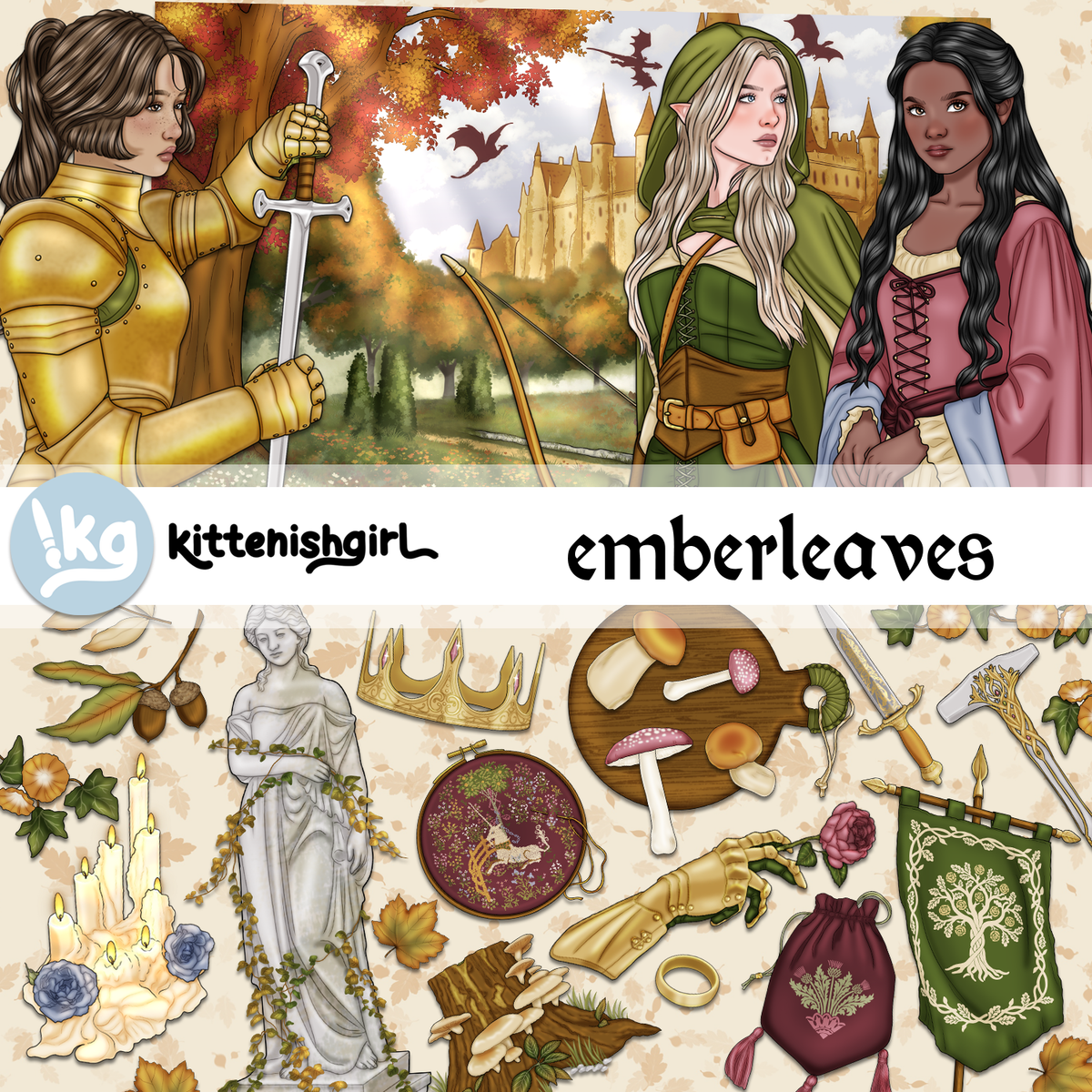 Emberleaves // Clip Art