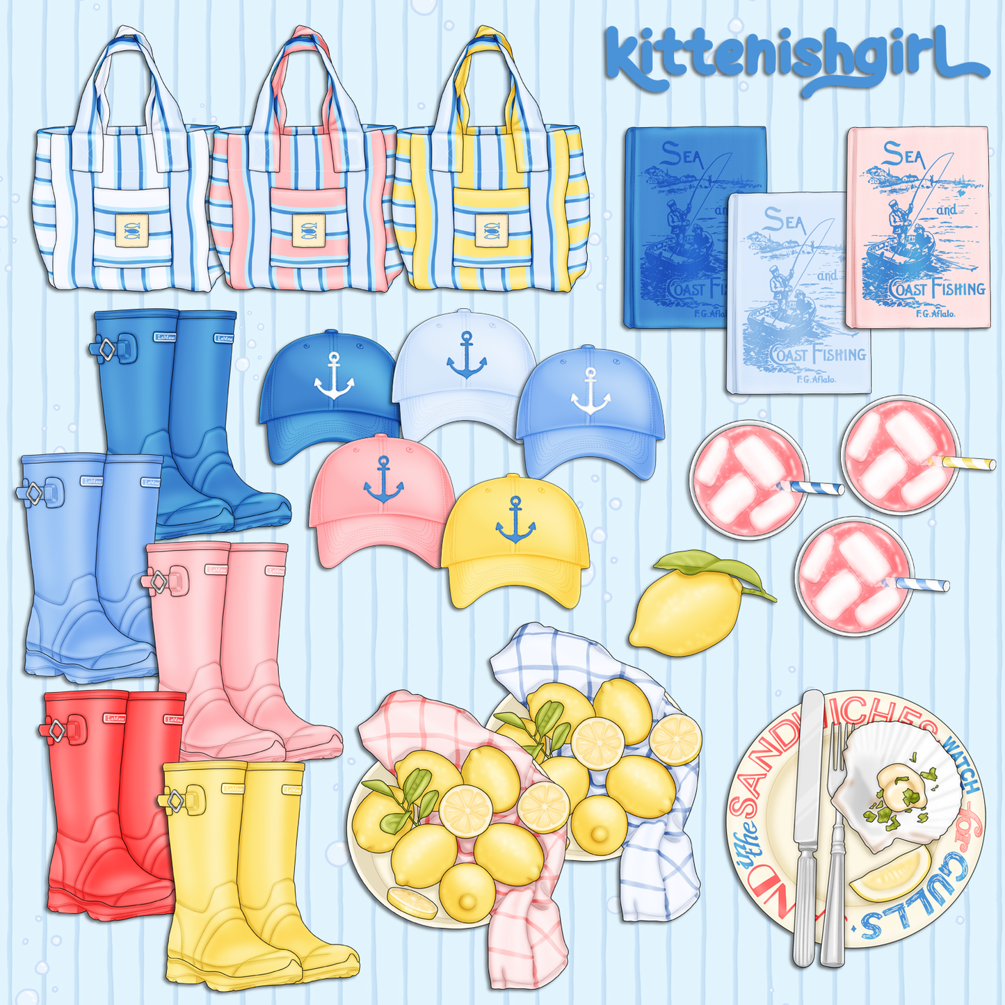 Seaside // Clip Art