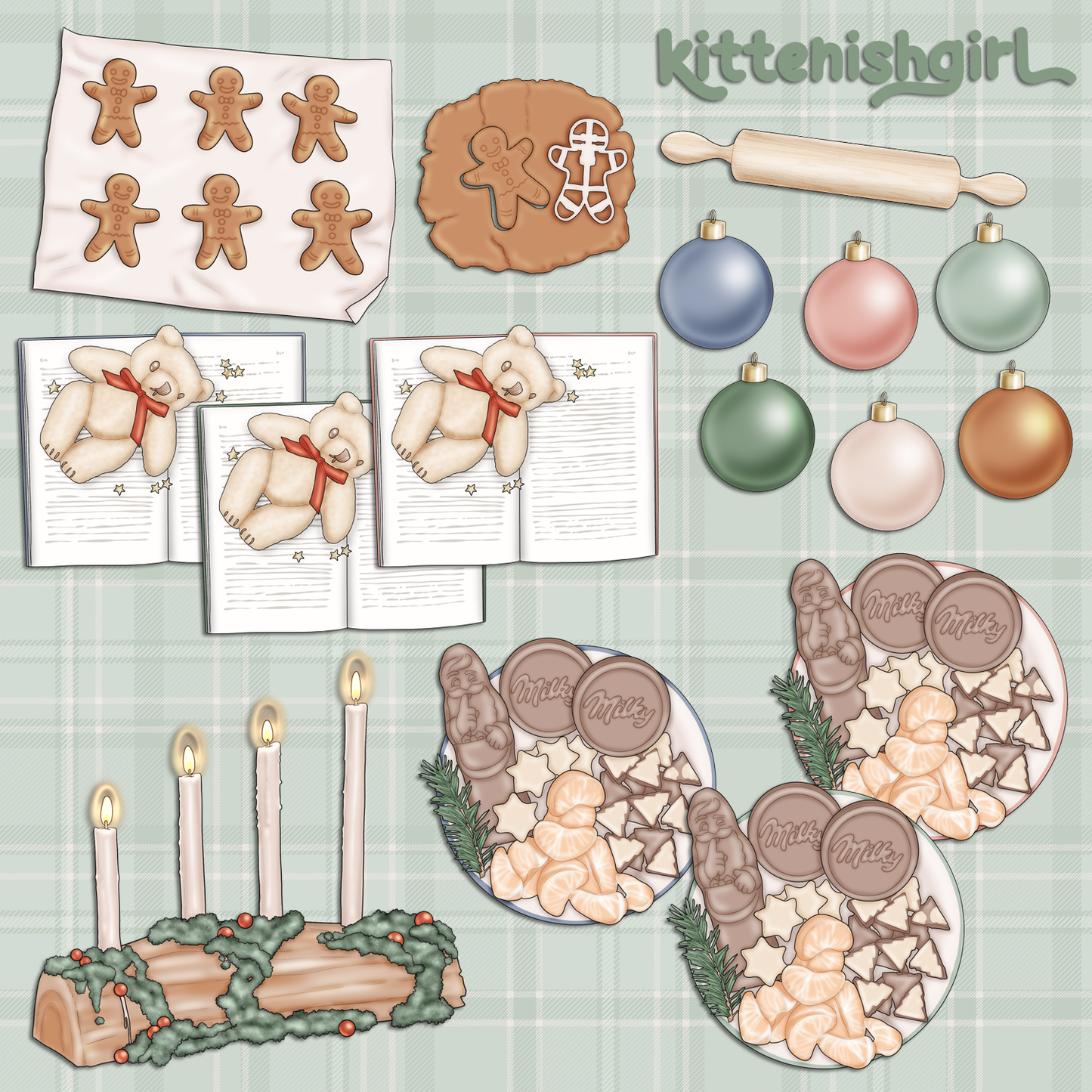 Cosy Christmas // Clip Art