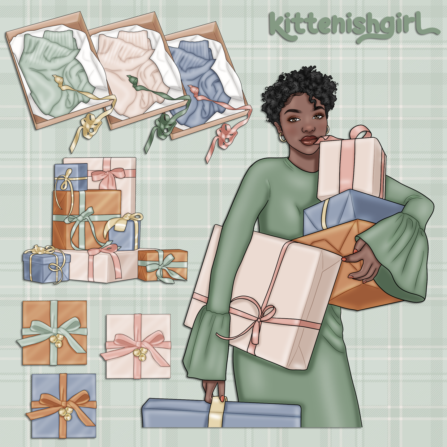Cosy Christmas // Clip Art