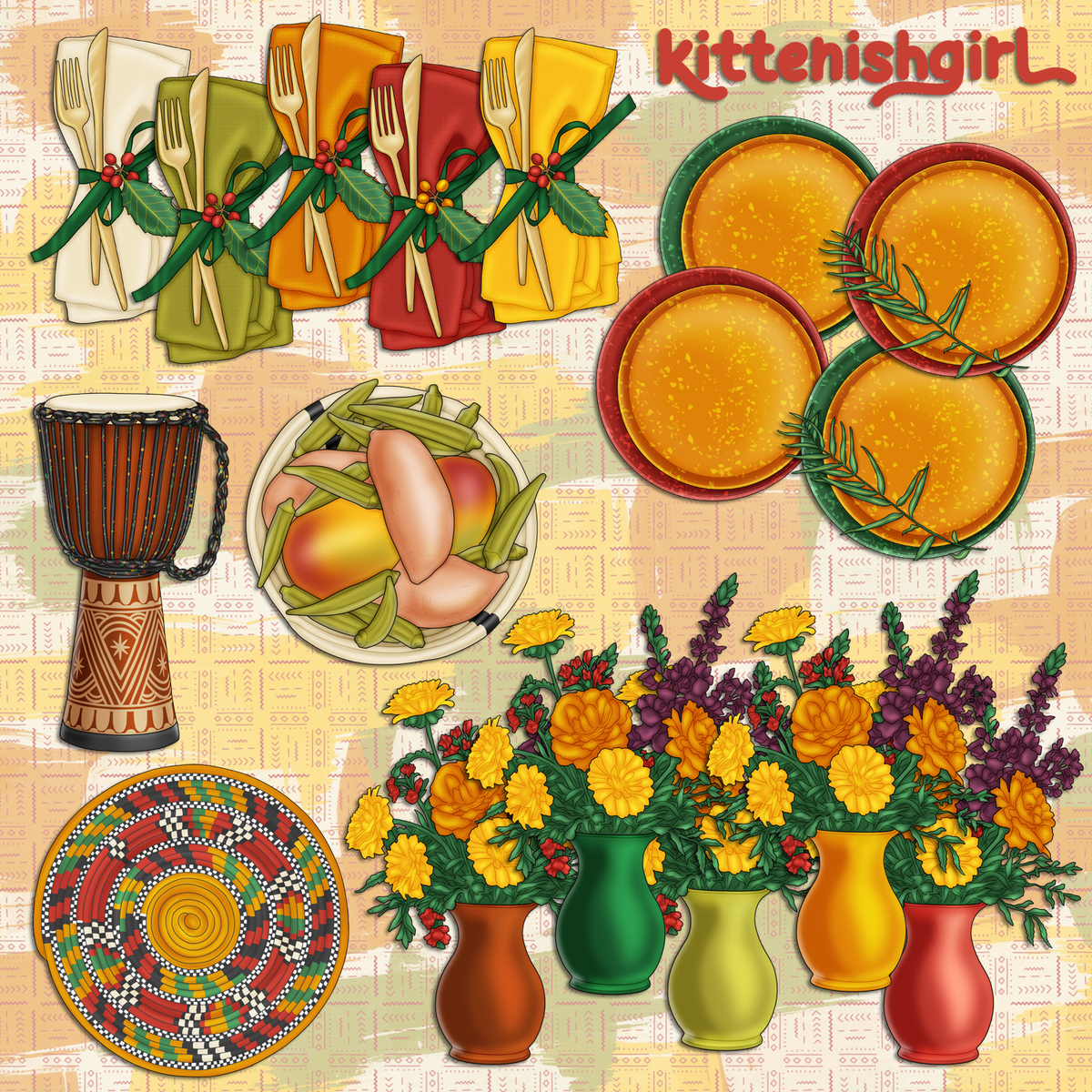 Kwanzaa // Clip Art