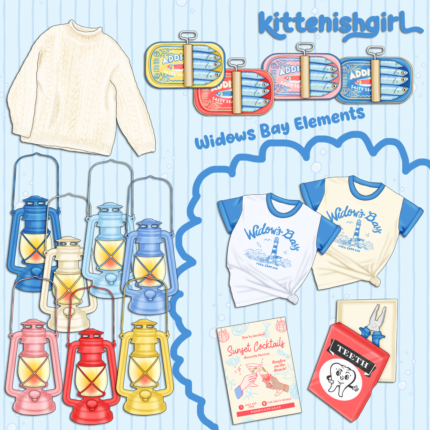 Seaside // Clip Art