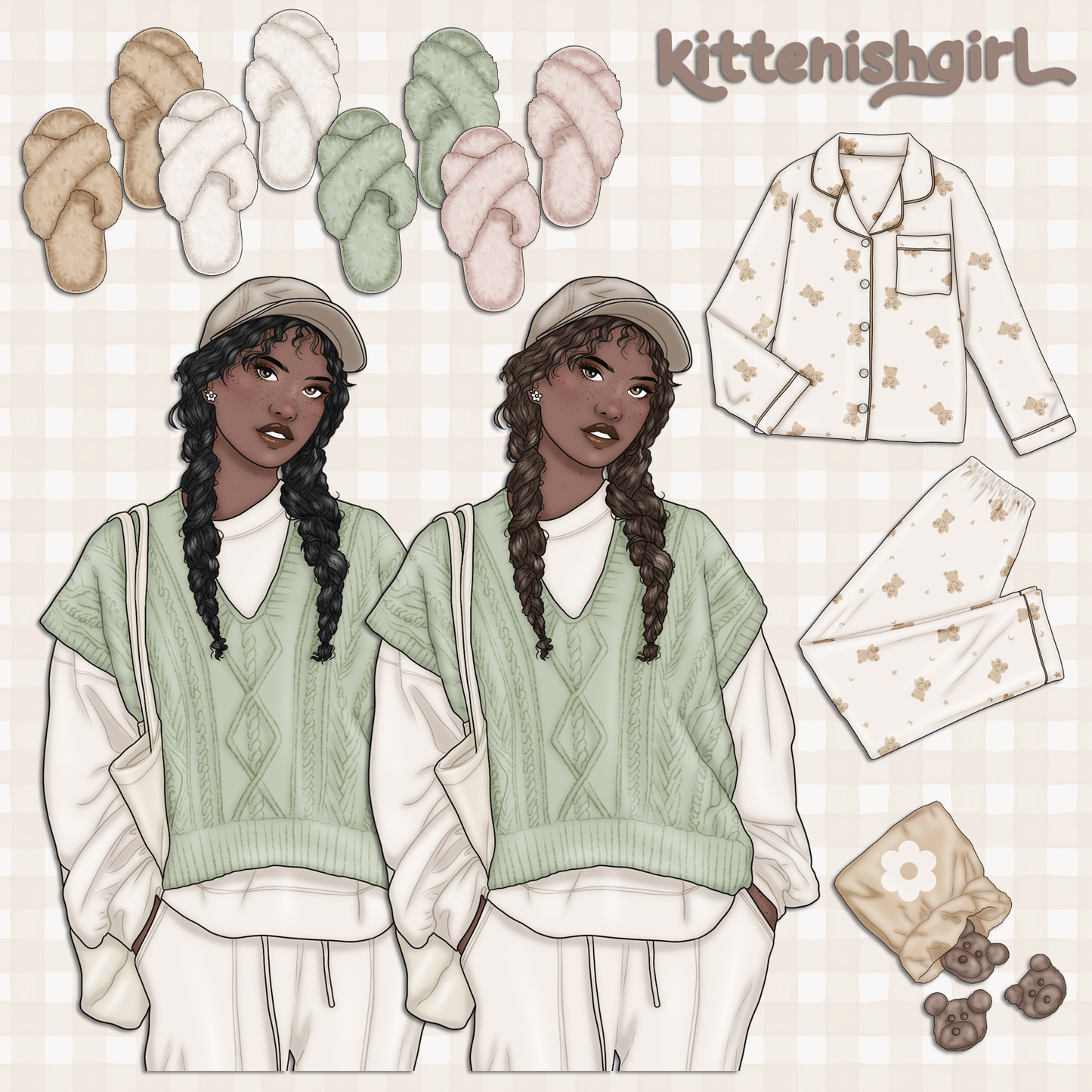 Snoozy Afternoon // Clip Art