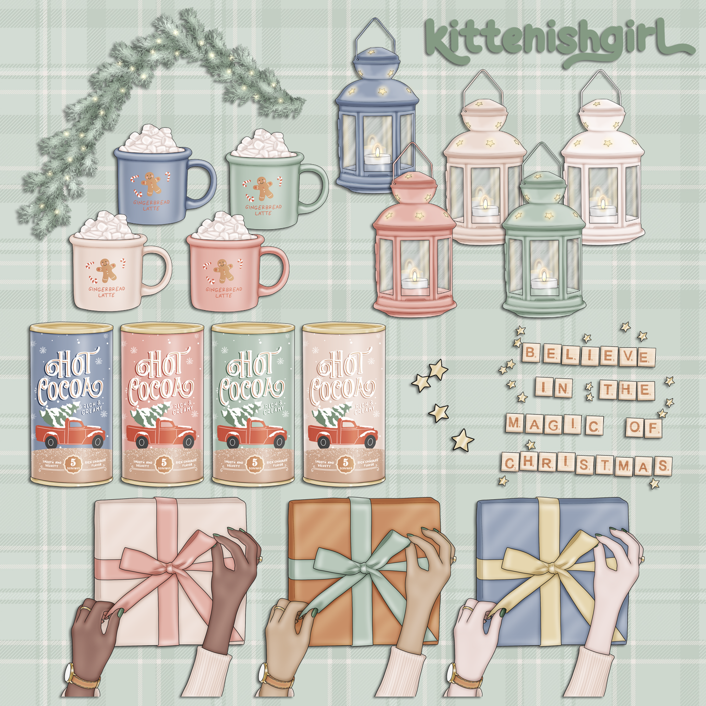 Cosy Christmas // Clip Art
