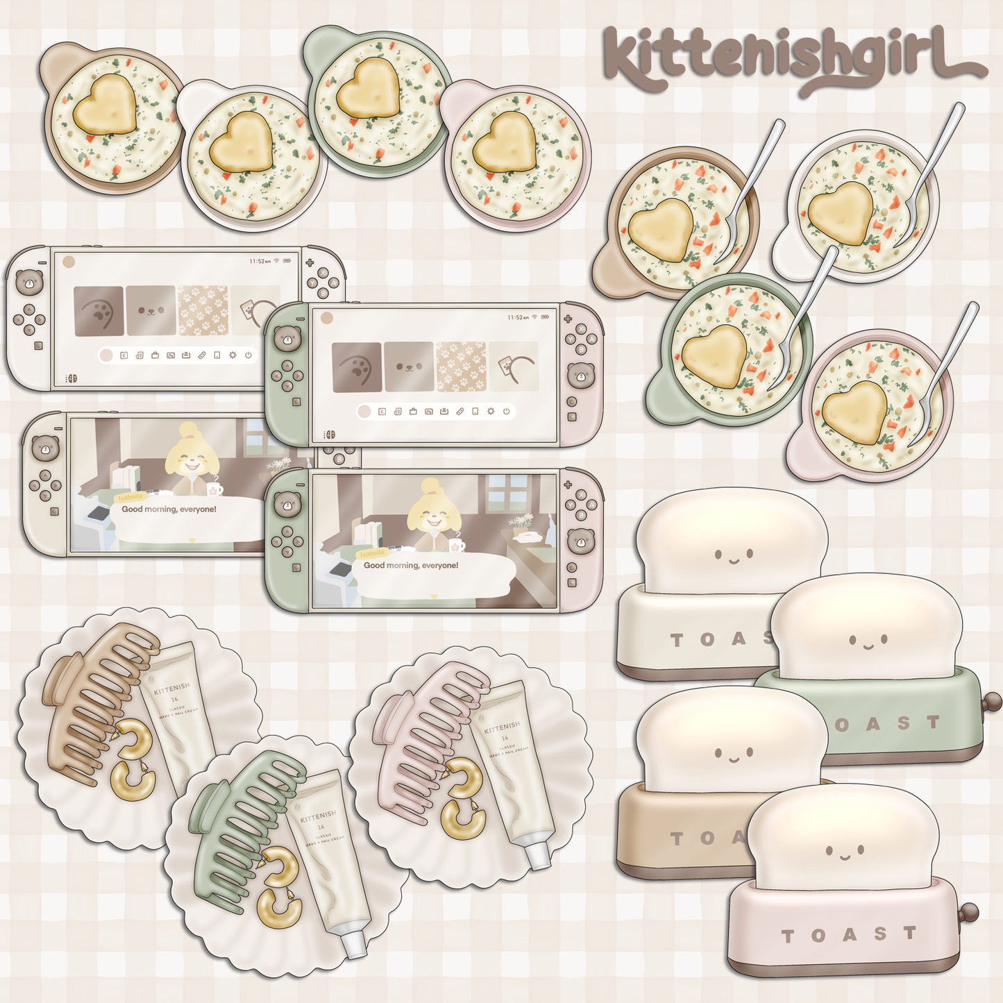 Snoozy Afternoon // Clip Art