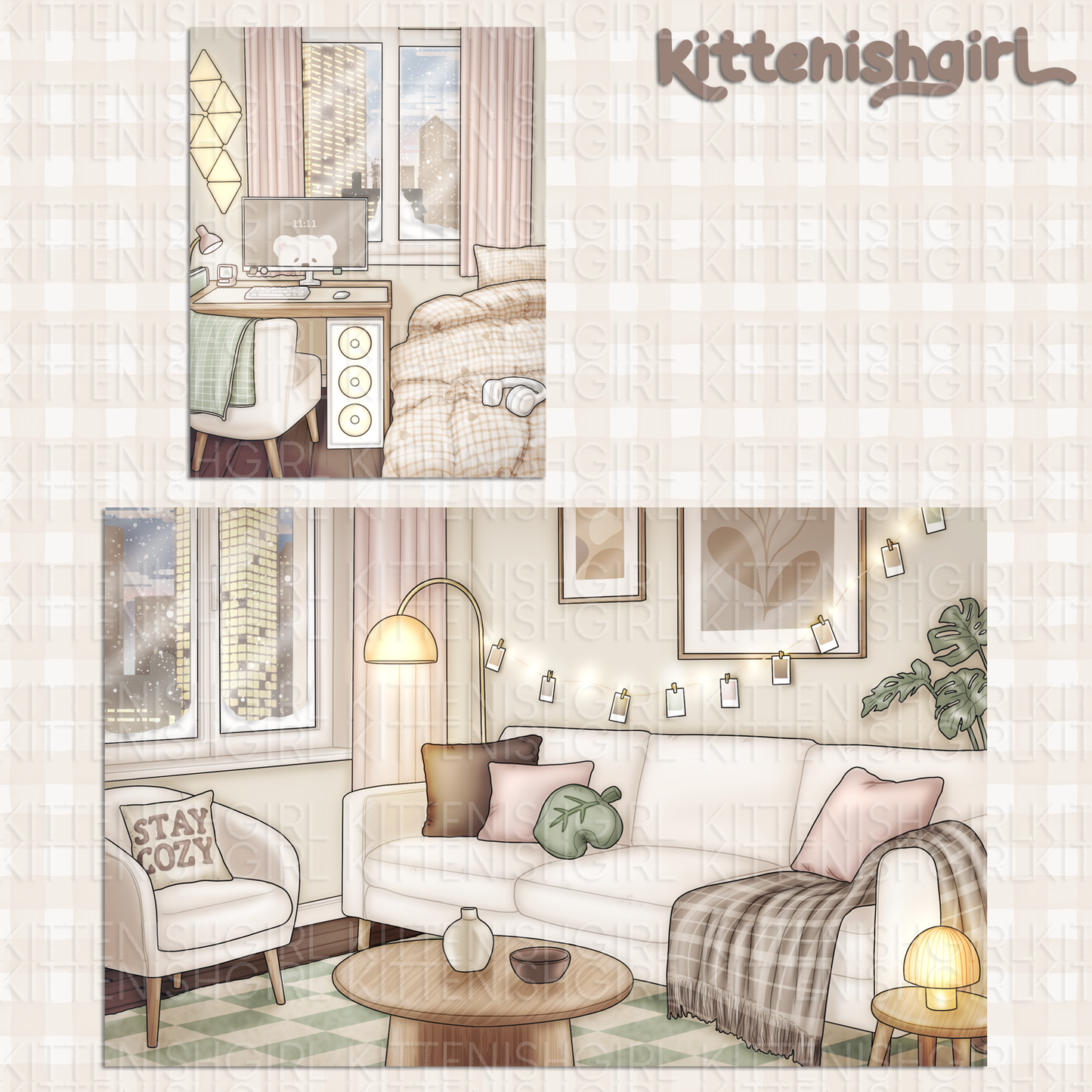 Snoozy Afternoon // Clip Art