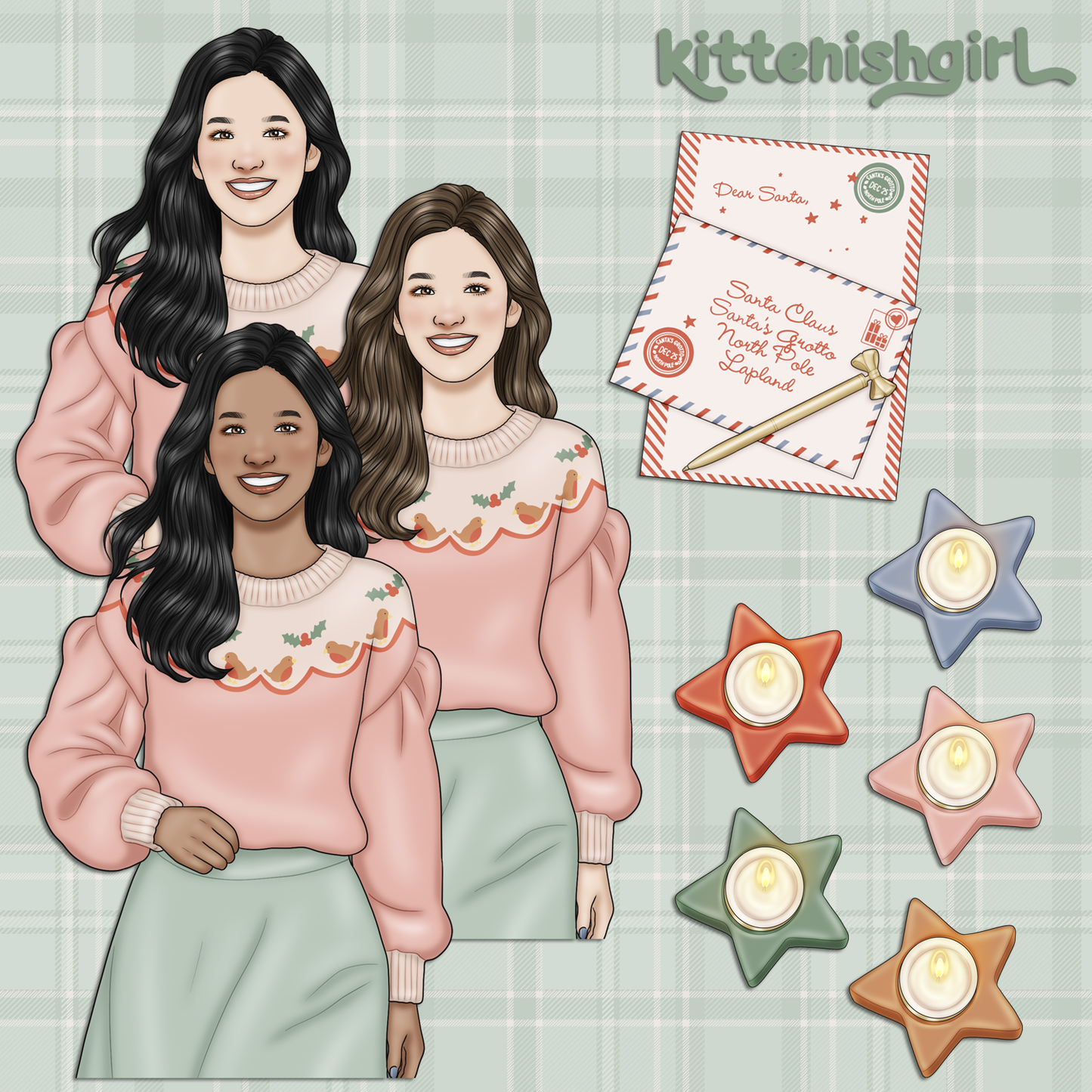Cosy Christmas // Clip Art