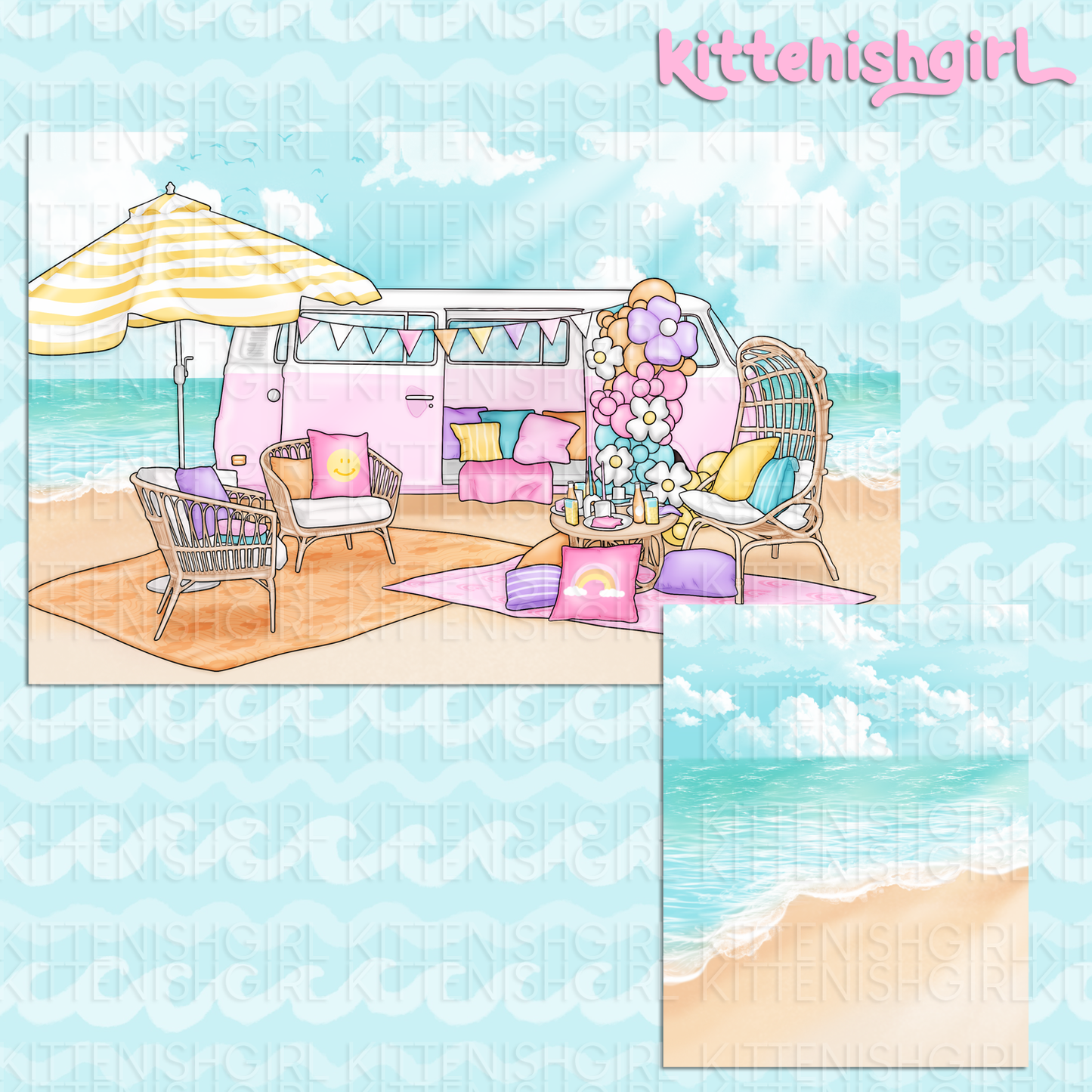 Pride Beach // Clip Art