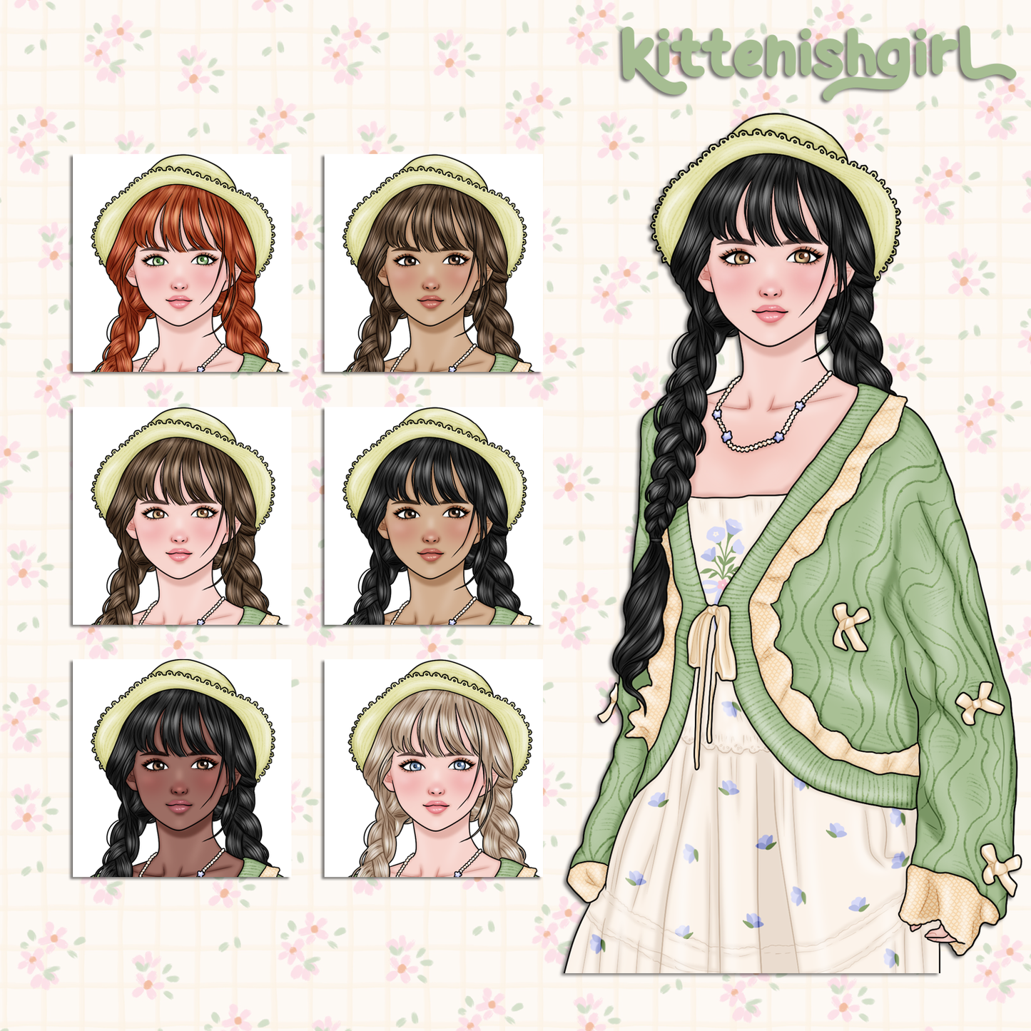 Spring Folk // Clip Art
