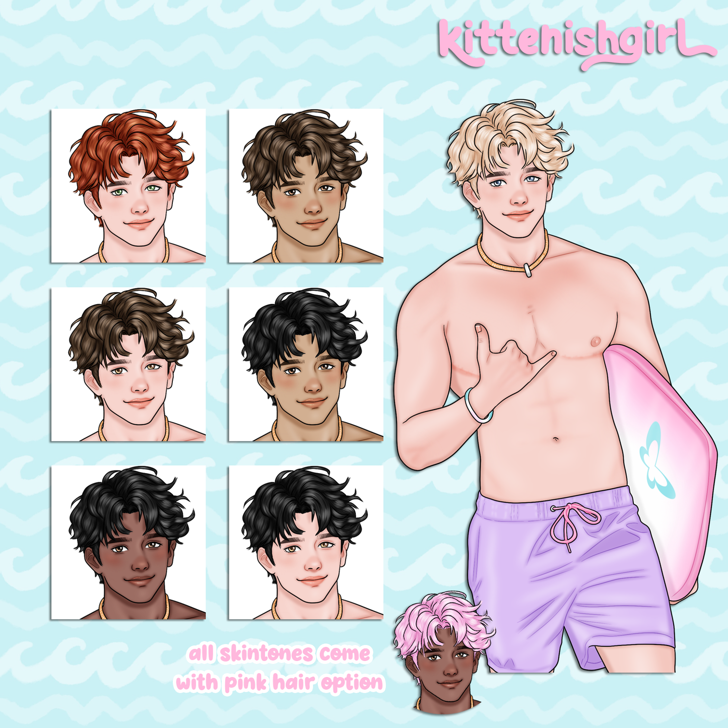 Pride Beach // Clip Art