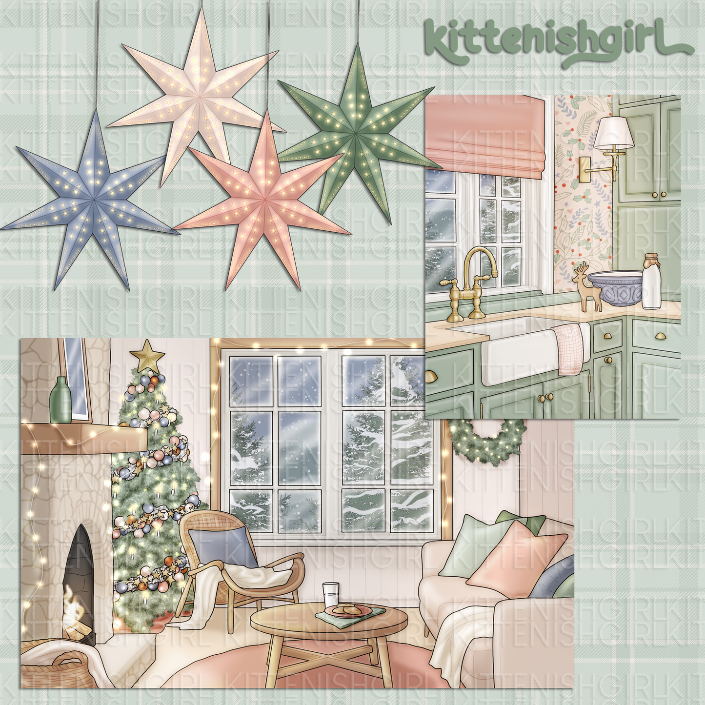 Cosy Christmas // Clip Art