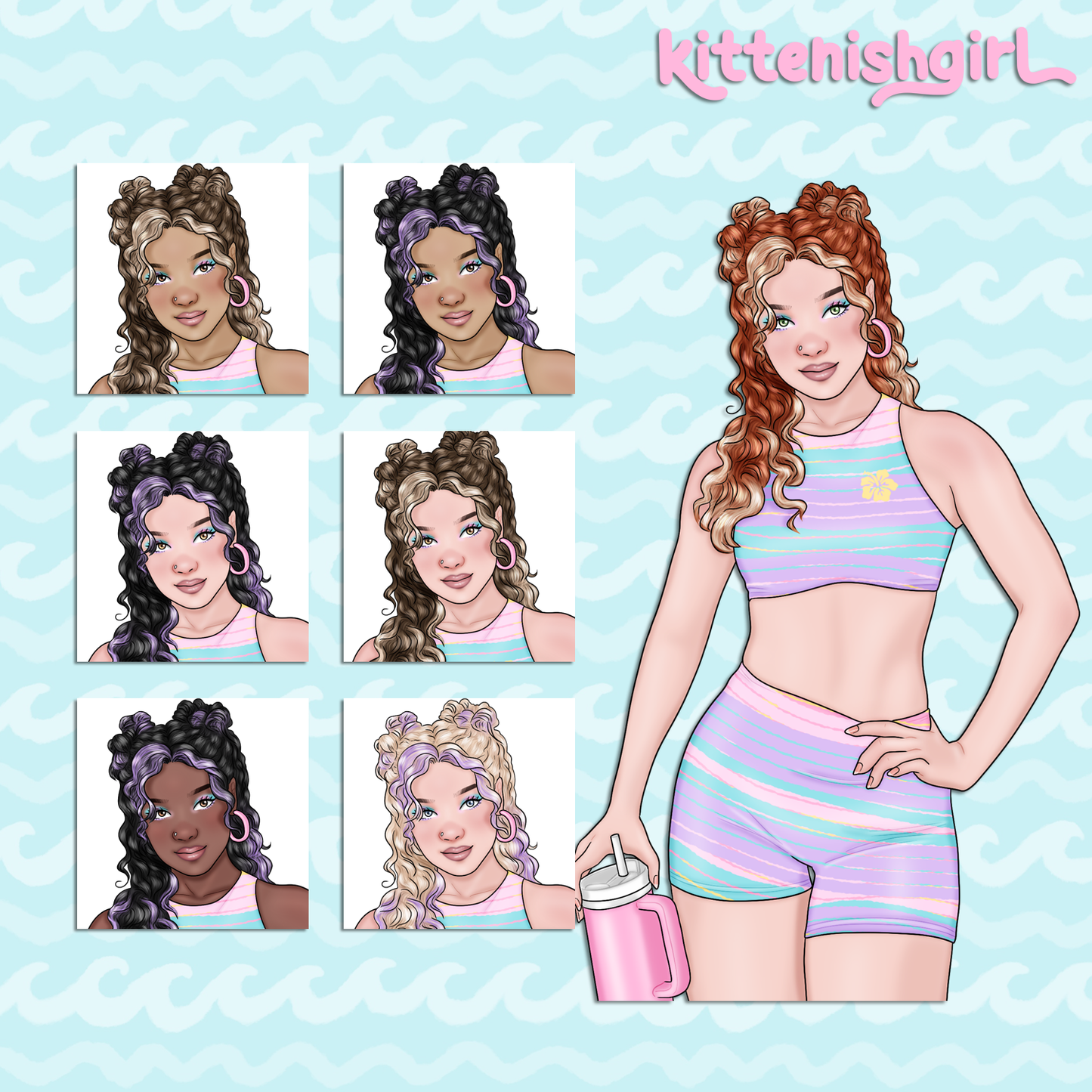 Pride Beach // Clip Art
