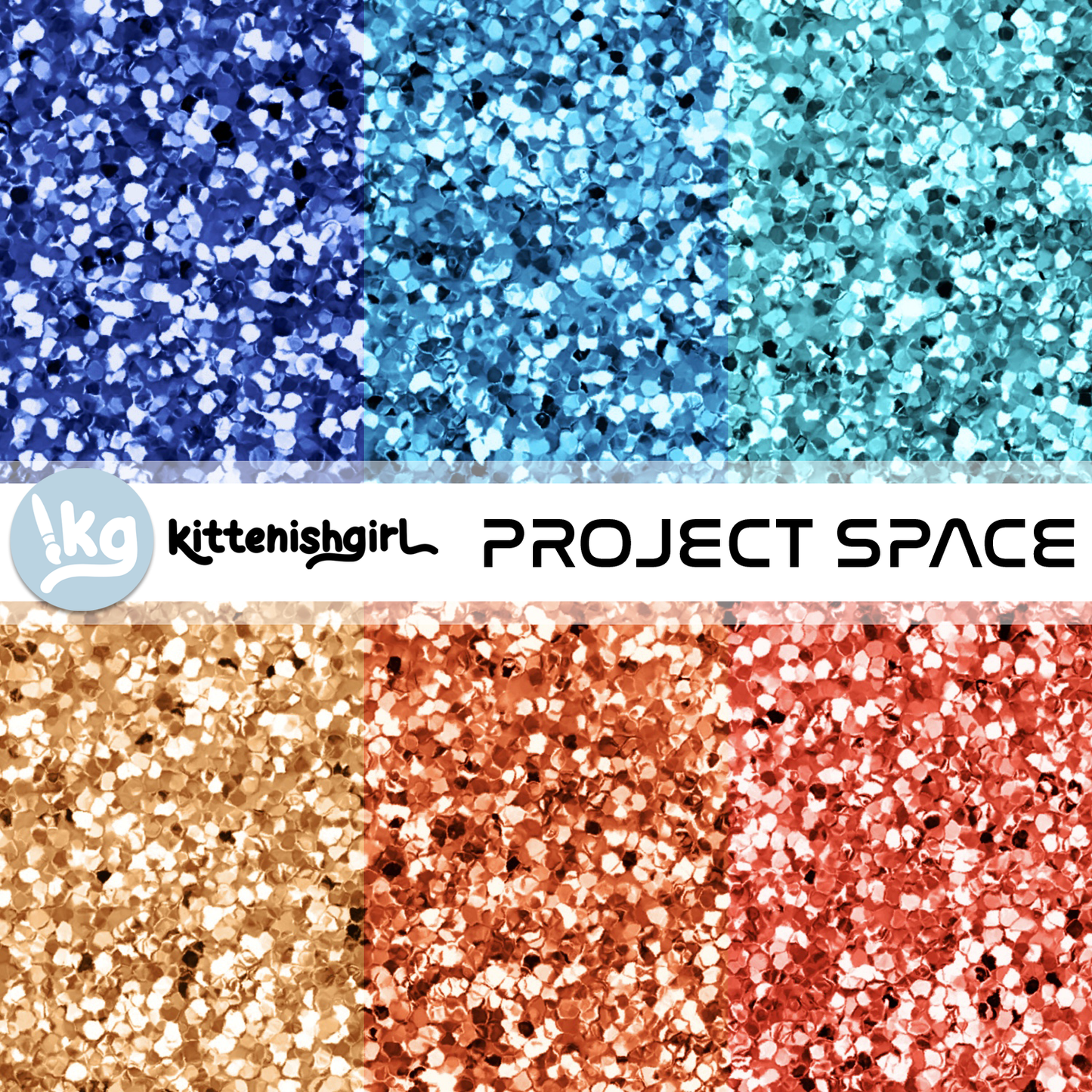 Project Space // Glitter Digital Papers