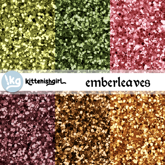 Emberleaves // Glitter Digital Papers