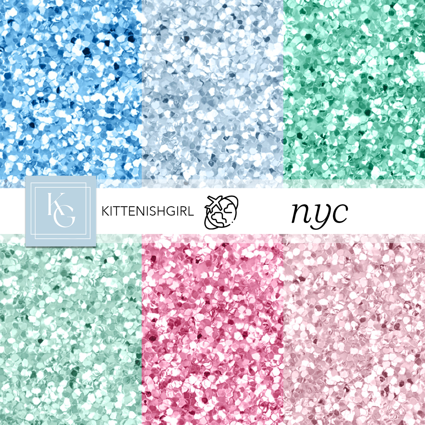 NYC // Glitter Digital Papers