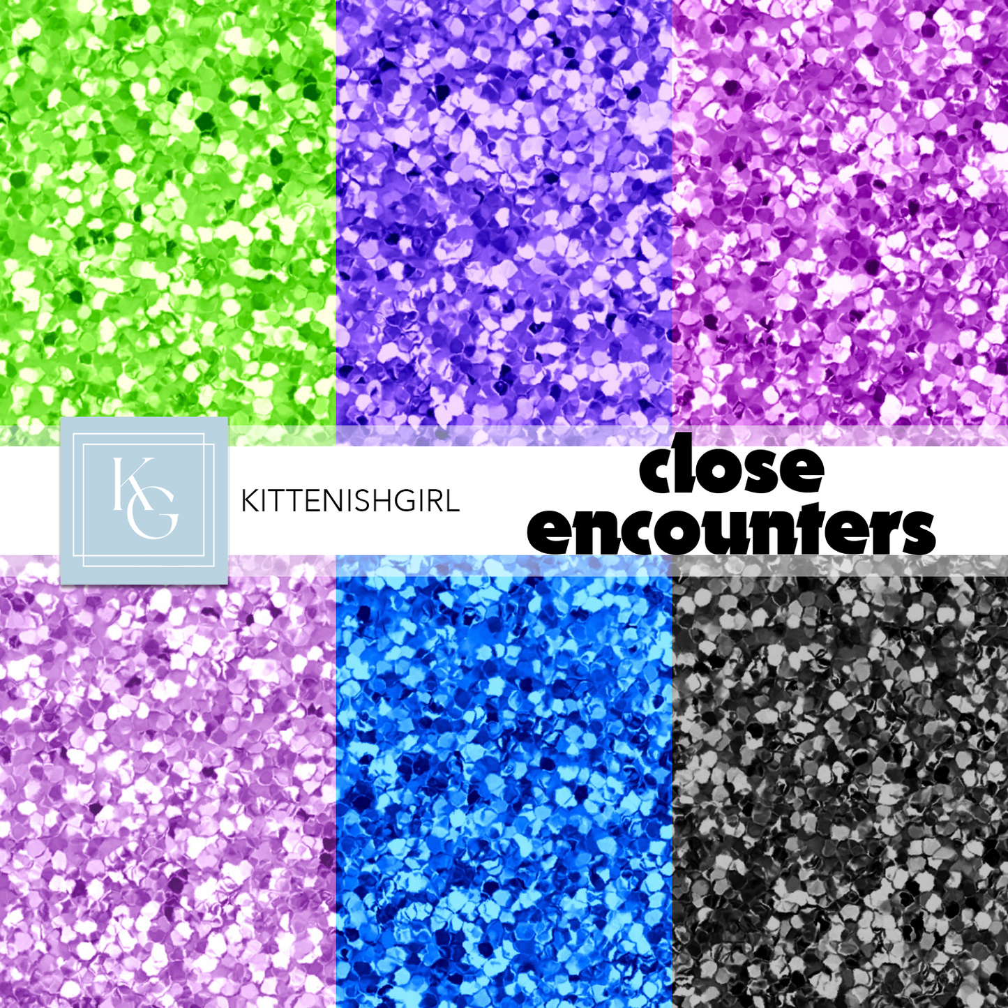 Close Encounters // Glitter Digital Papers