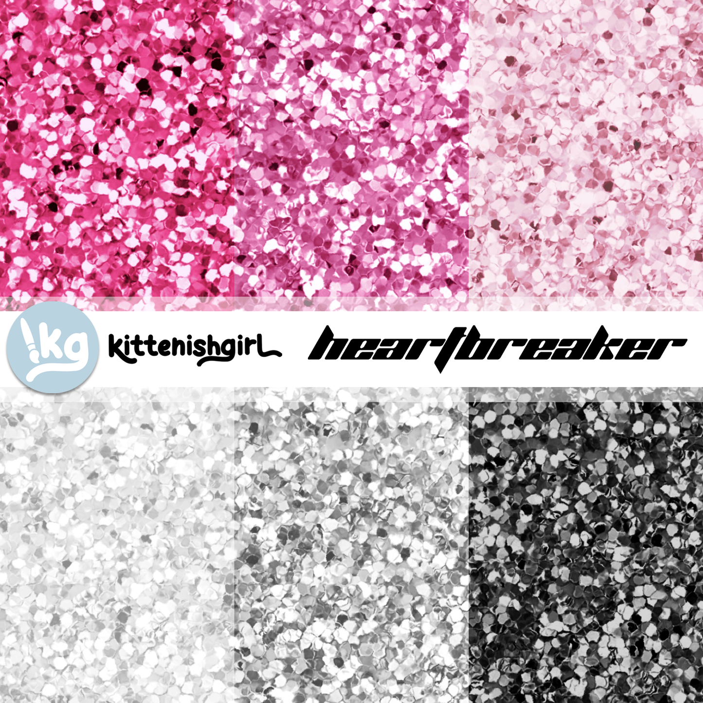 Heartbreaker // Glitter Digital Papers