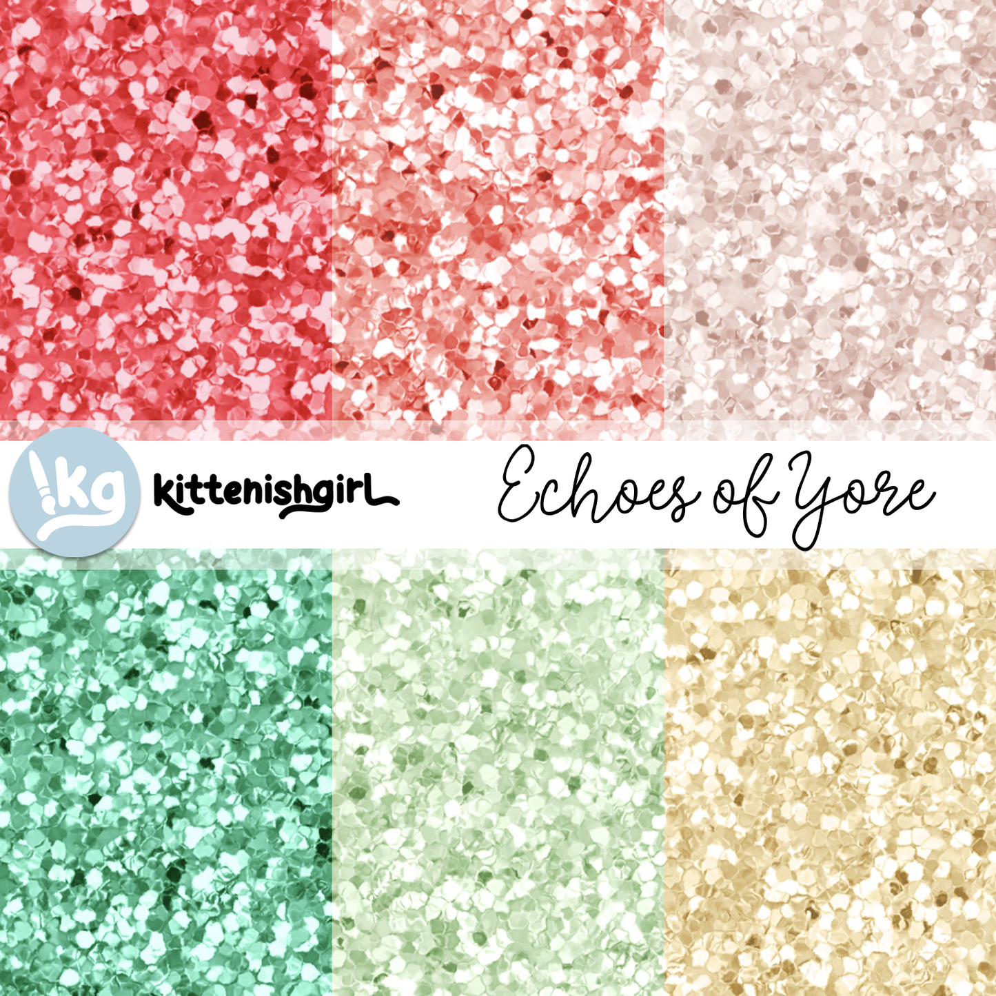 Echoes of Yore // Glitter Digital Papers