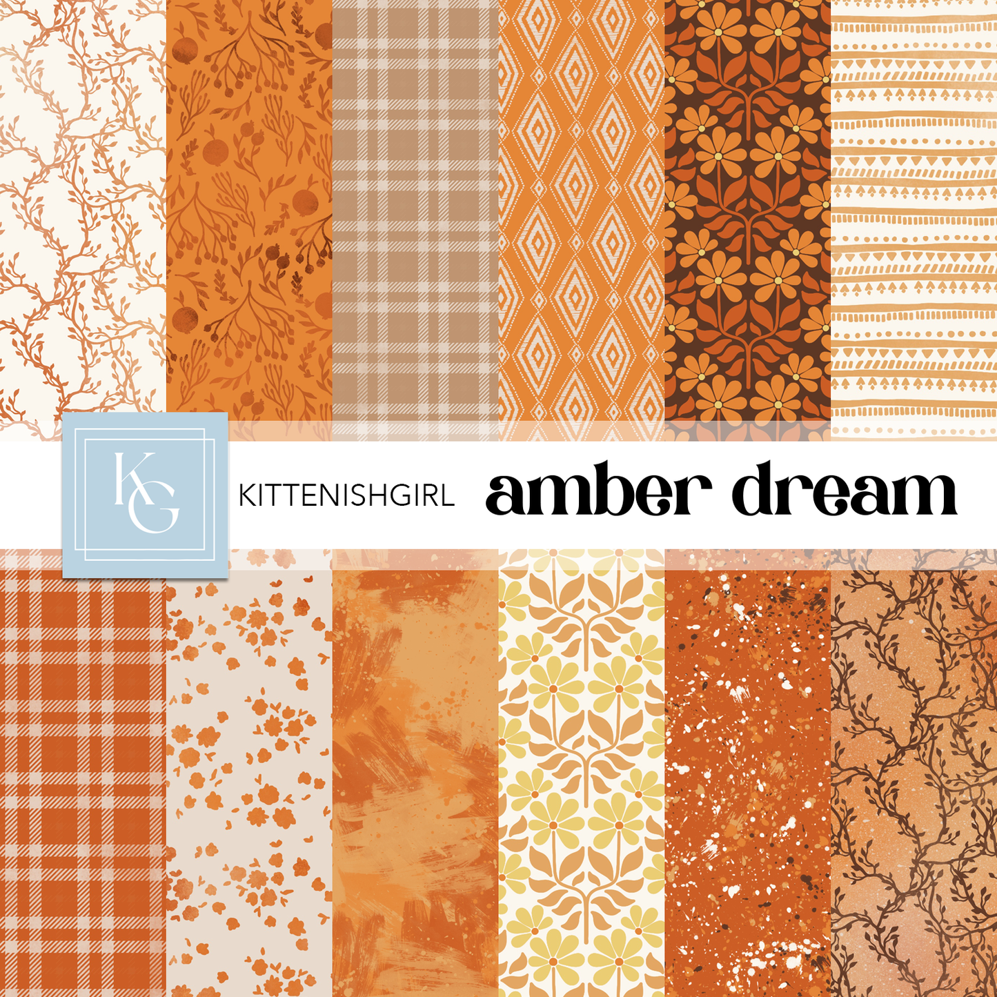 Amber Dream // Digital Papers