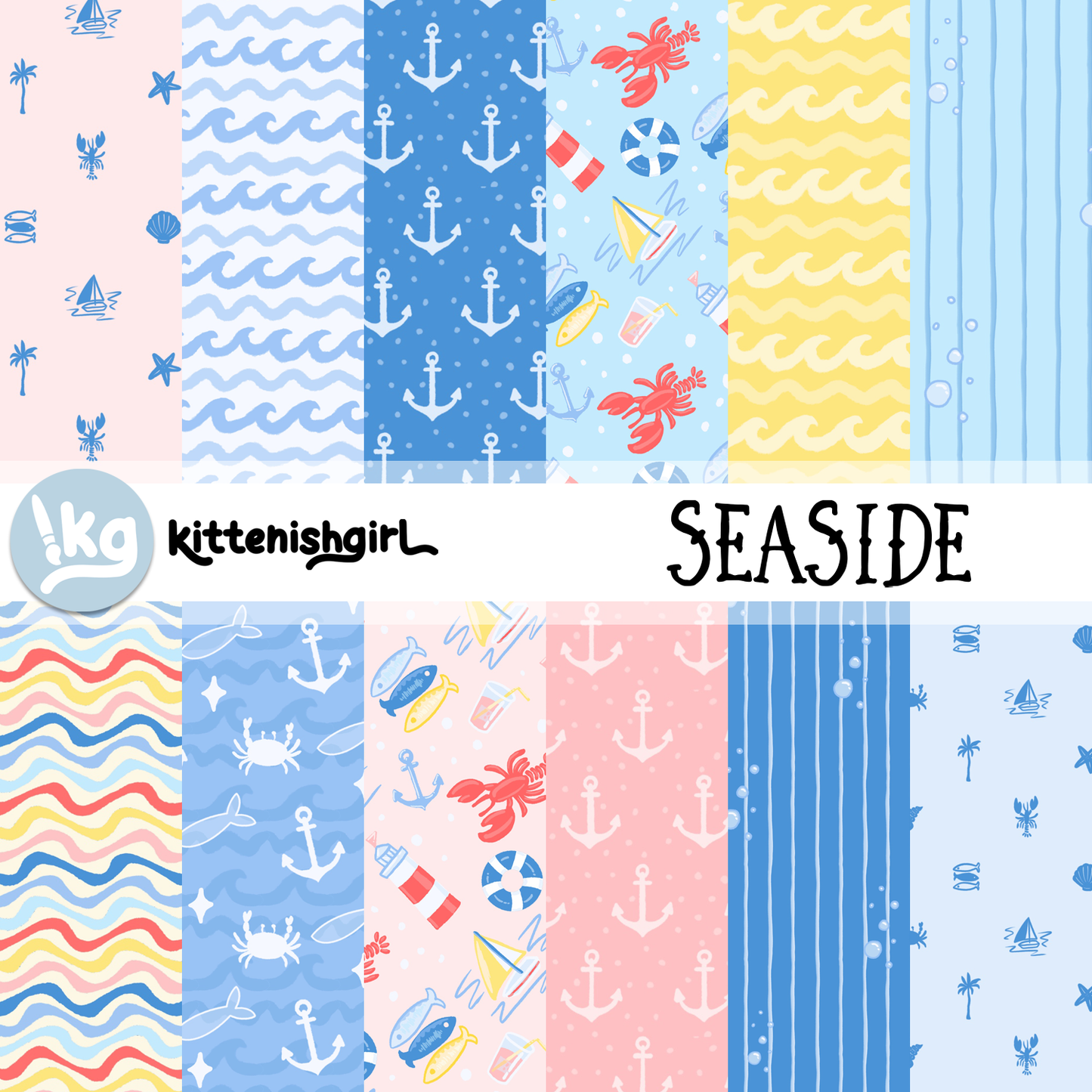 Seaside // Digital Papers