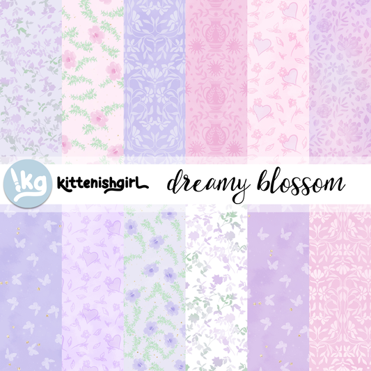 Dreamy Blossom // Digital Papers