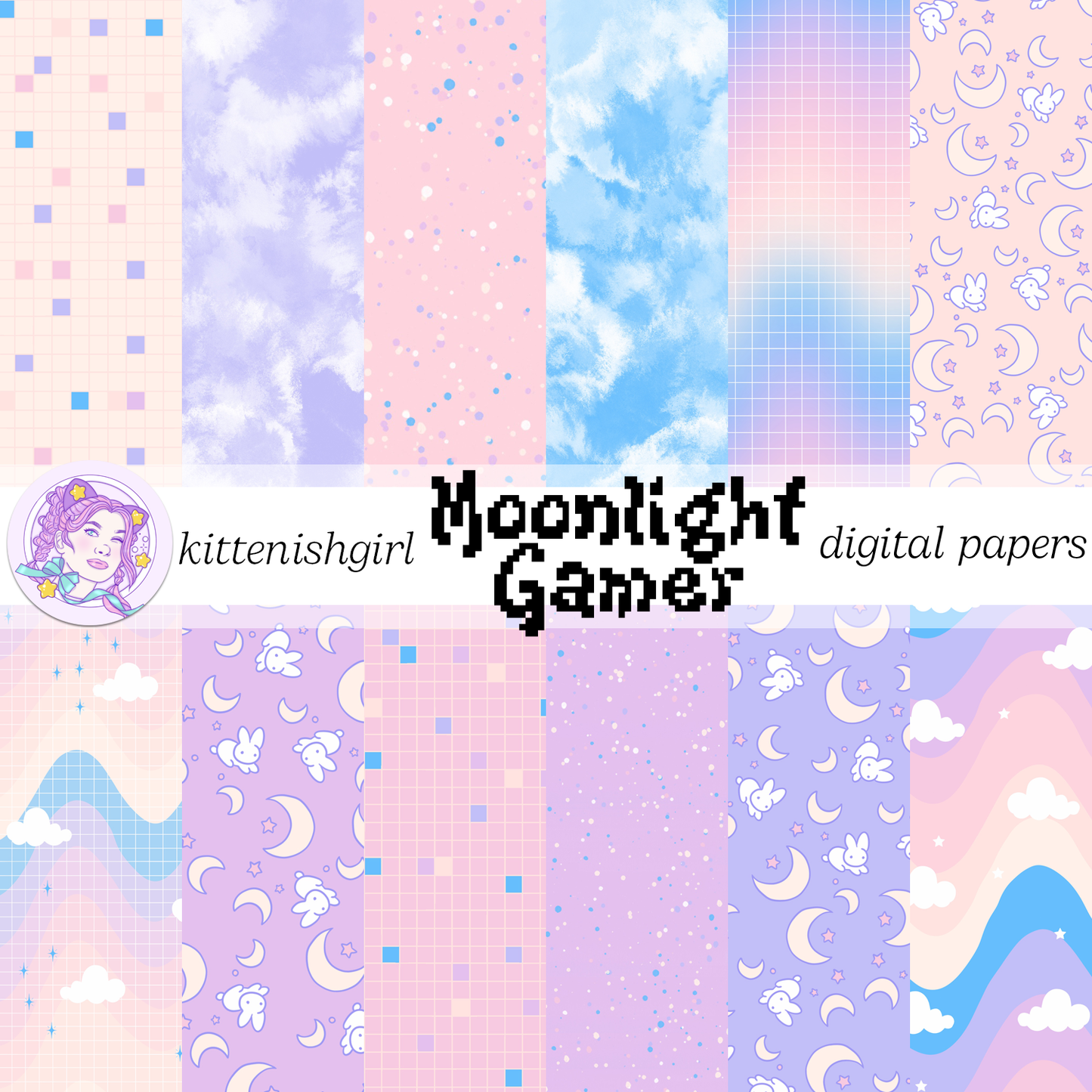Moonlight Gamer // Digital Papers