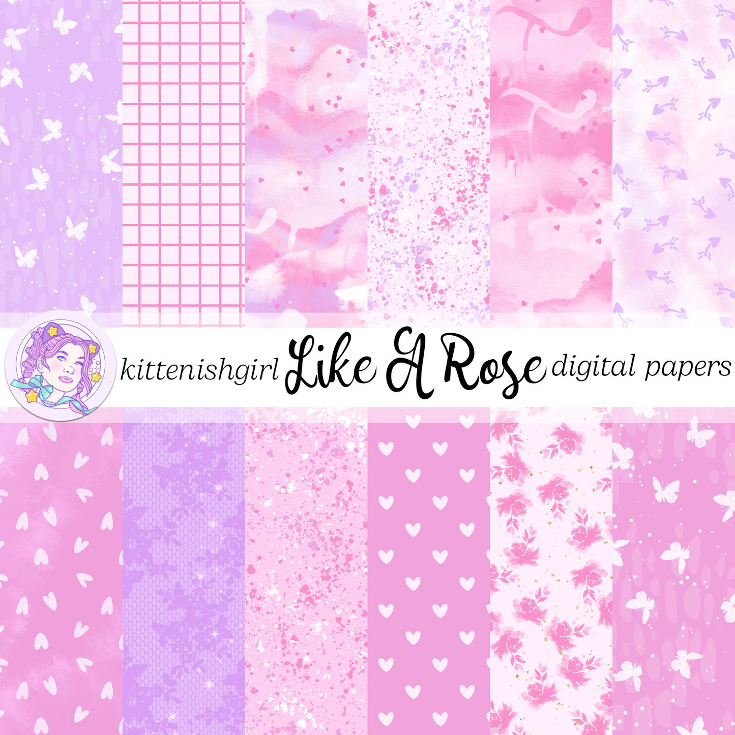 Like A Rose // Digital Papers