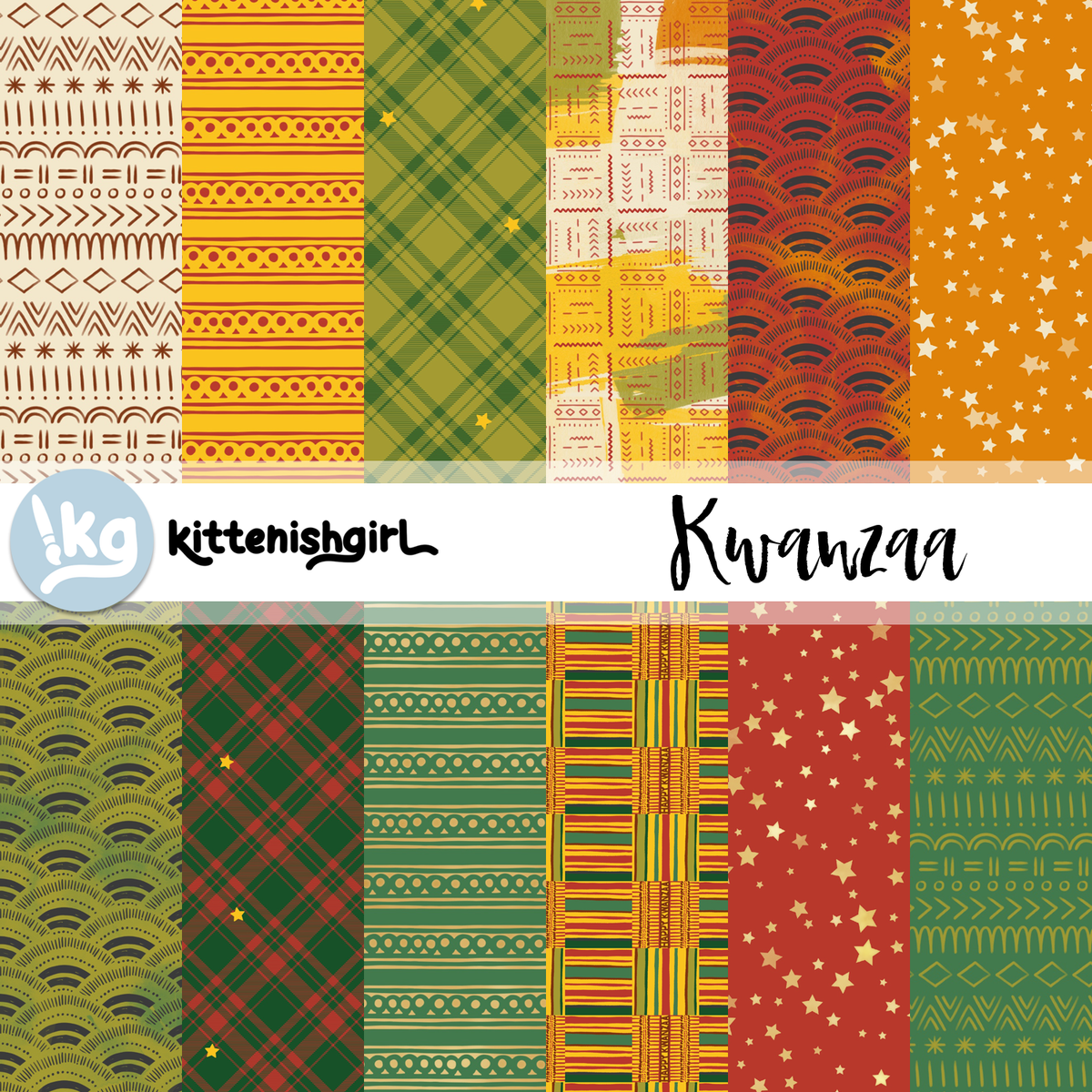 Kwanzaa // Digital Papers